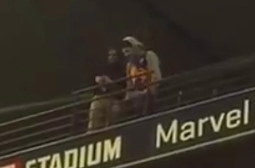 Article image for Yuck! Man filmed spitting on crowd at Marvel Stadium