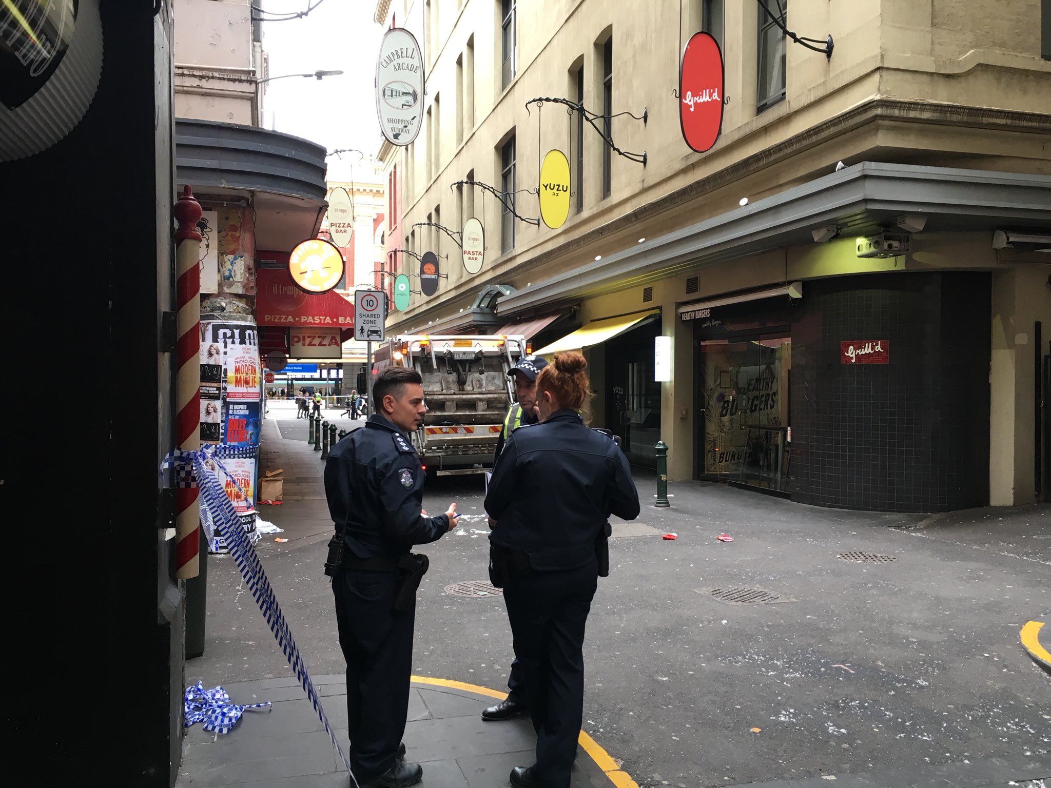 Article image for Homeless man crushed by rubbish truck in a Melbourne laneway