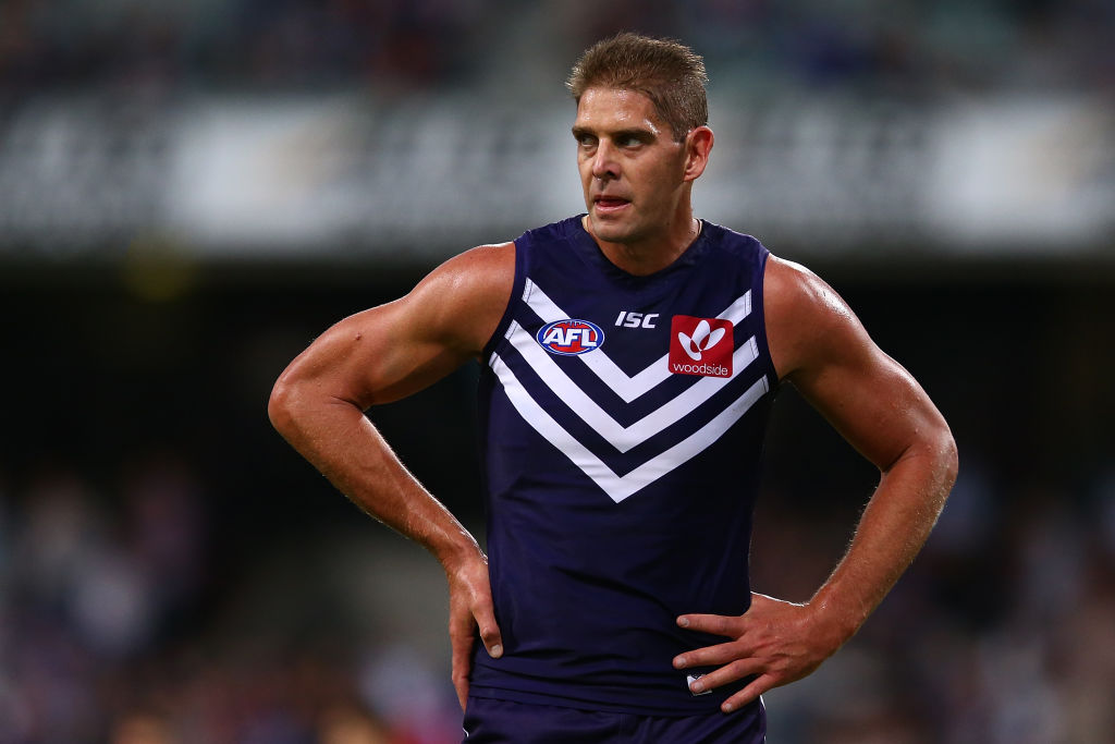 Article image for Fremantle great Aaron Sandilands announces retirement