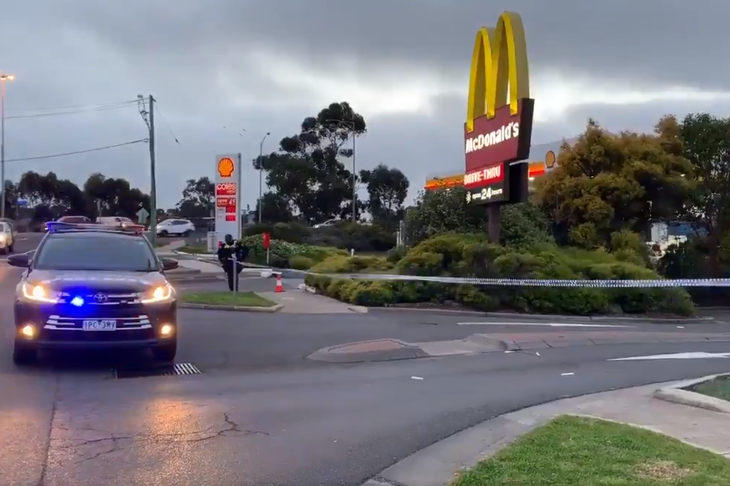 Article image for Three arrested following police shooting and car ramming in Sunbury