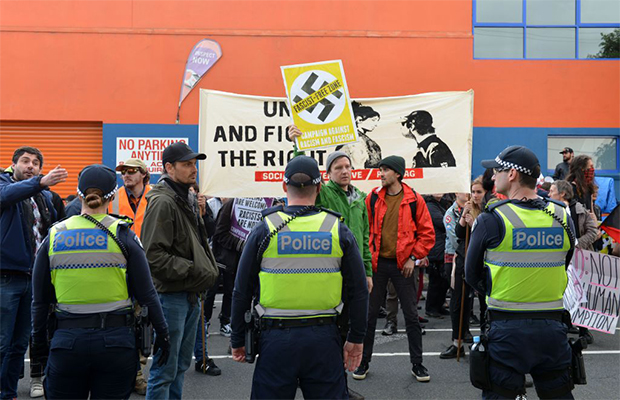 Article image for Victoria Police drops fines against organisers of controversial right-wing events