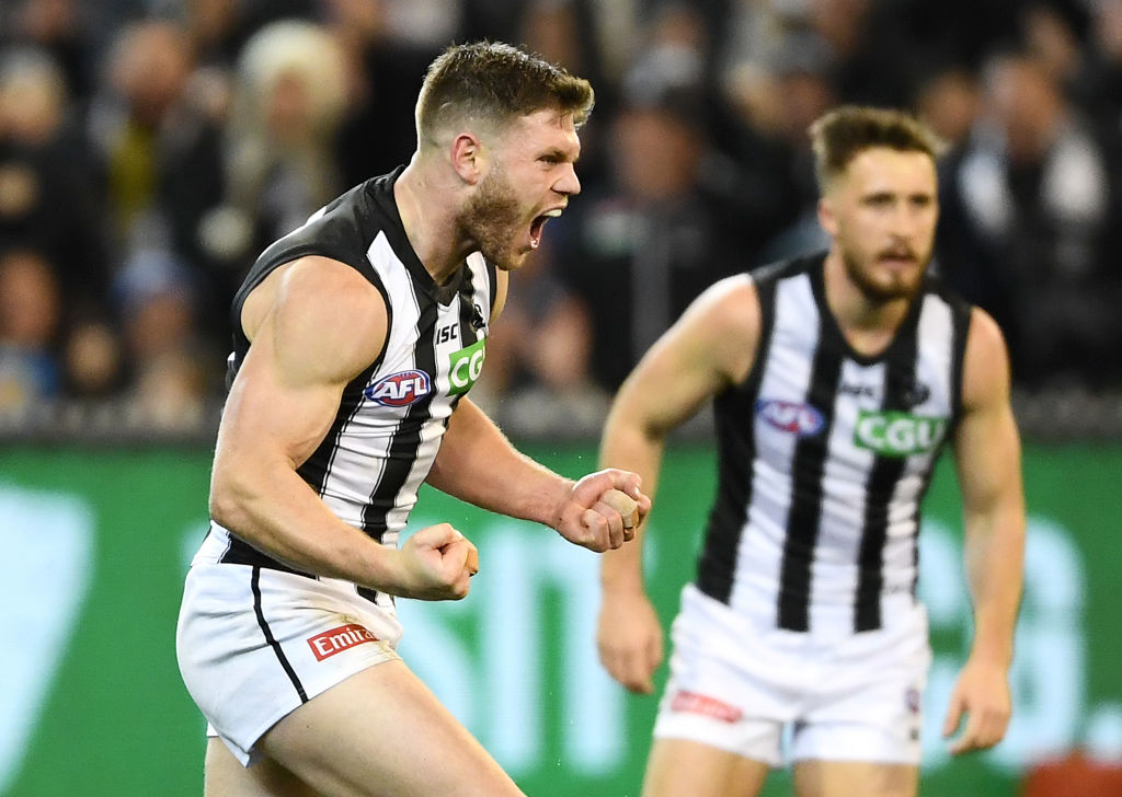 Article image for Collingwood beat Geelong to book prelim final spot