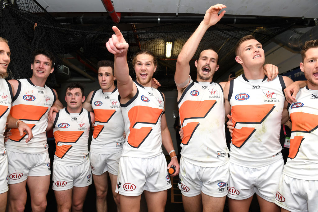 Article image for Exhilarating football: GWS hold off the Lions in final siren thriller