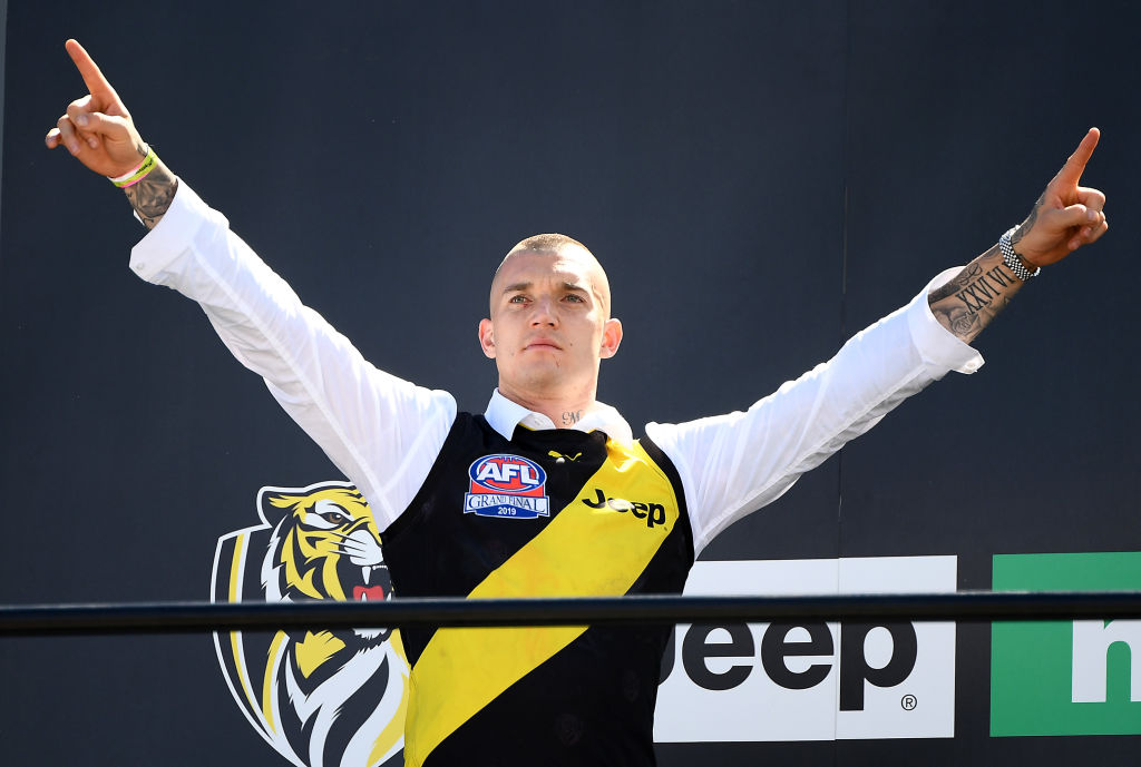 Article image for Dustin Martin claims second Gary Ayres Award