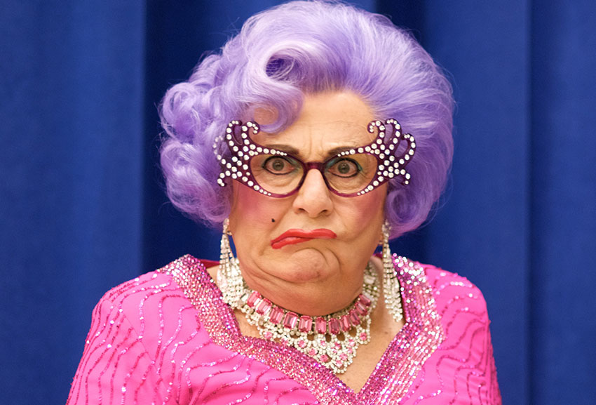 Article image for Dame Edna Everage grants Phil and Simon a rare interview