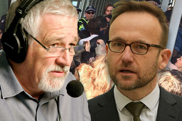Article image for Neil Mitchell and Greens MP Adam Bandt clash over anti-mining protest