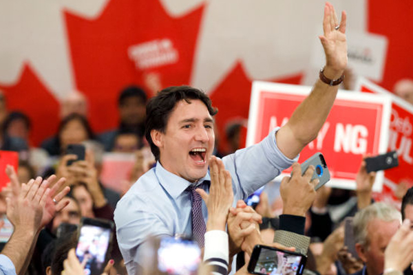Article image for Canadian Prime Minister Justin Trudeau wins second term