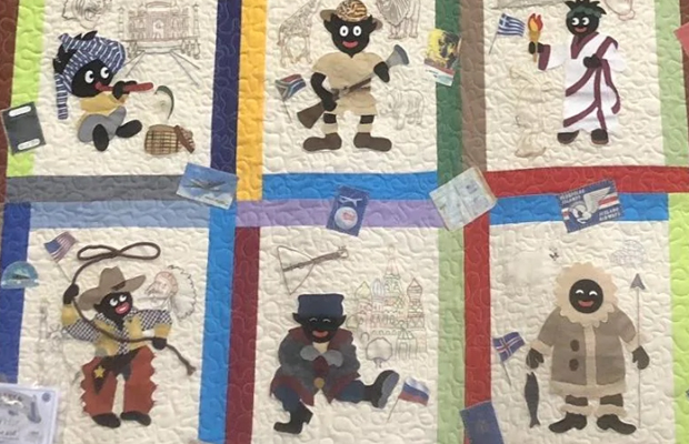 Article image for ‘We’re very sorry’: Anger erupts after golliwog quilt wins first prize at Whittlesea Show