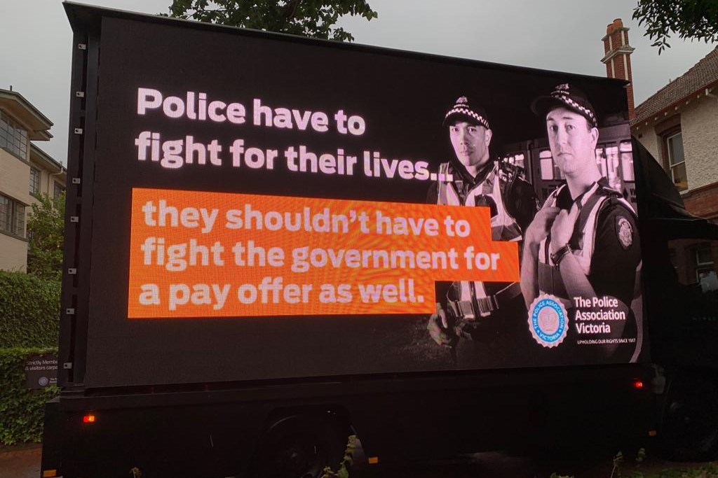 Article image for Police union ramps up pay rise pressure on state government