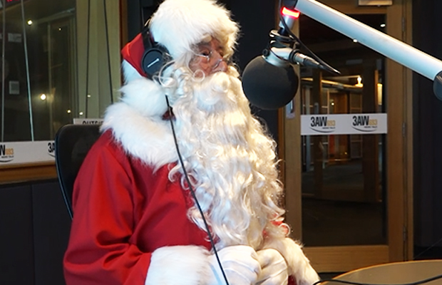 Article image for Santa takes calls from kids in studio!