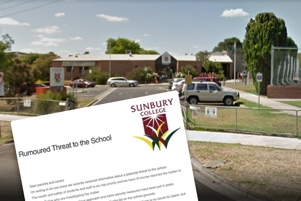 Article image for ‘Is it safe to send your child to school?’: Teen arrested after threats made against Sunbury school
