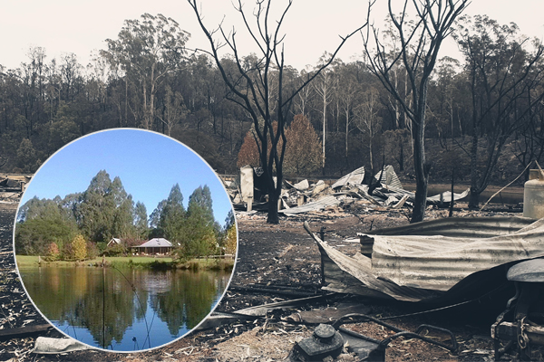 Article image for ‘Incredibly humbled’: Woman who lost everything in bushfire shares tearful thank-you