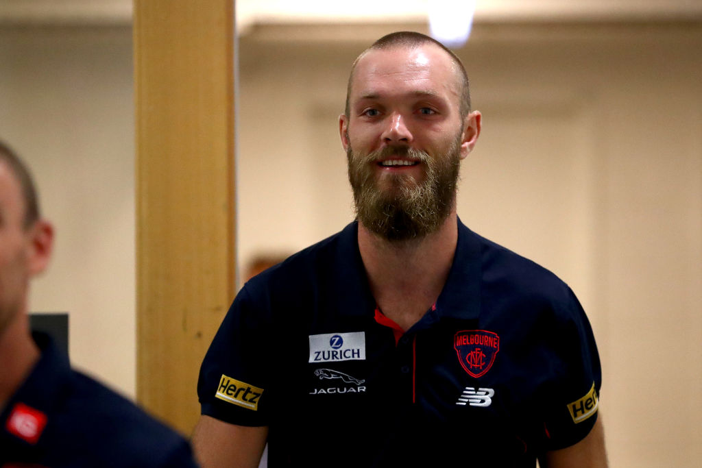 Article image for Congratulatory text could lead Max Gawn to seek advice from former skipper