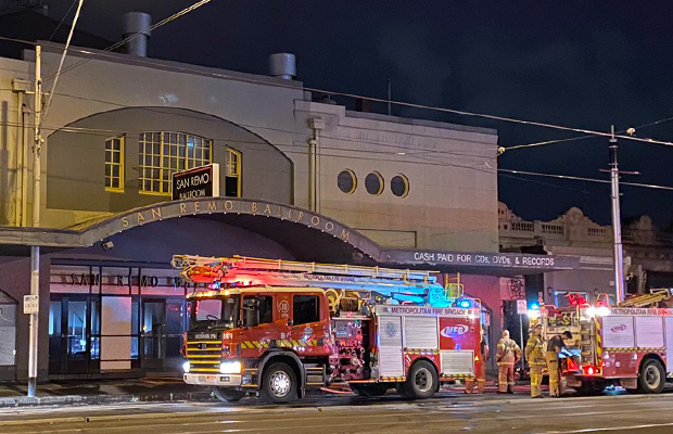 Article image for Carlton fire: Iconic San Remo Ballroom significantly damaged