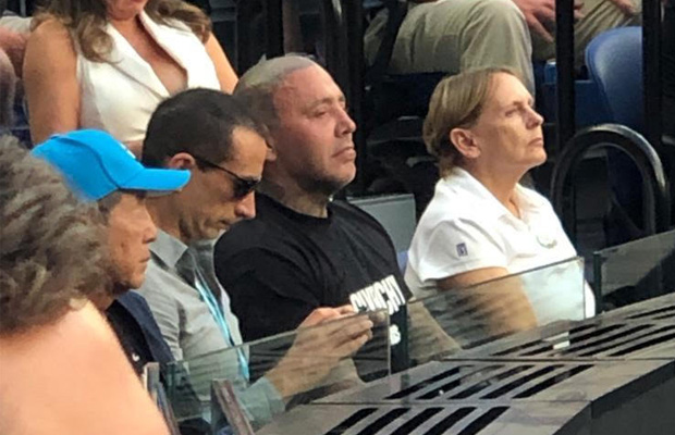 Article image for Look who was front row at the Australian Open tennis final last night