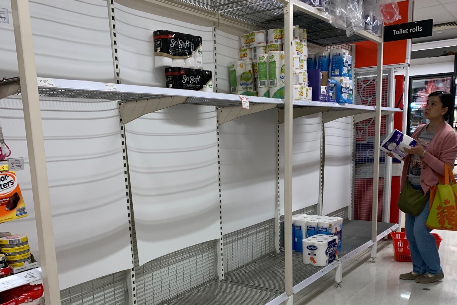 Article image for Coronavirus fears: Supermarket shelves left bare as shoppers rush to stock up on essentials