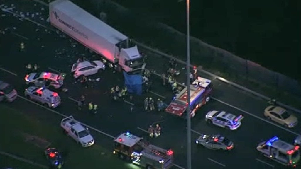 Article image for Eastern Freeway horror: Fallen police named as it emerges Porsche driver involved was on bail