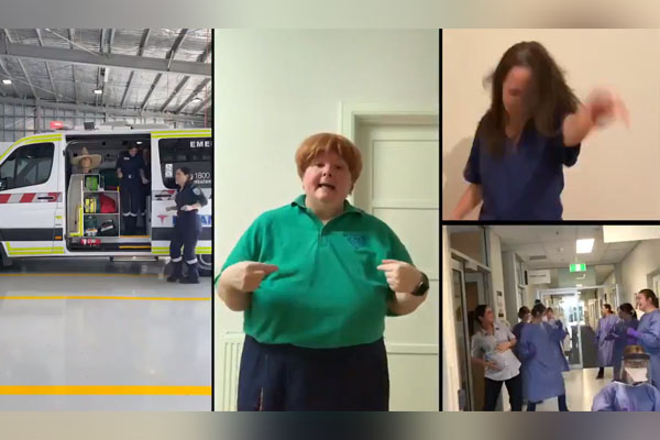 Article image for Magda Szubanski’s ‘fun and daggy’ tribute to frontline healthcare workers