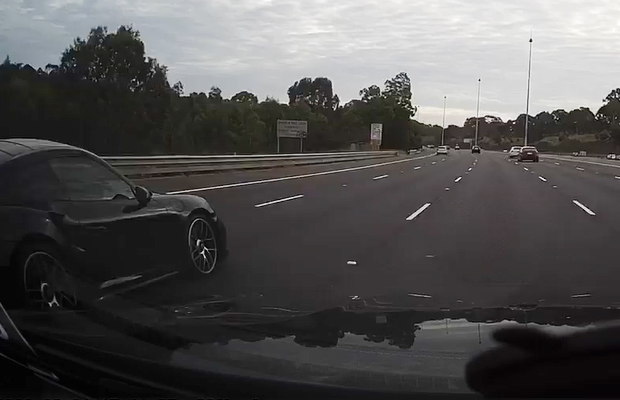 Article image for Footage of Porsche speeding along Eastern Fwy last month emerges online