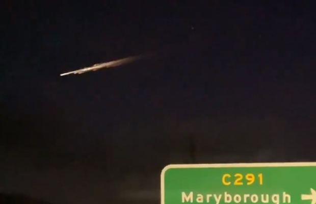 Article image for Flying object lights up night sky near Ballarat!