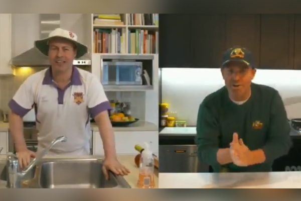 Article image for Josh Frydenberg teams up with Shane Warne for ‘genuinely awful’ COVID-19 video