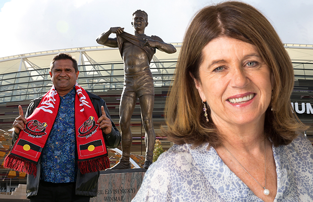 Article image for Caroline Wilson slams Sam Newman and Don Scott over comments about iconic Nicky Winmar moment
