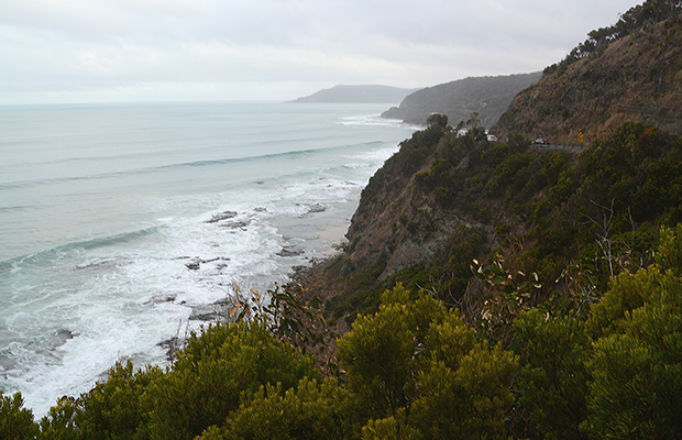 Article image for Woman killed as car veers off cliff on the Great Ocean Road