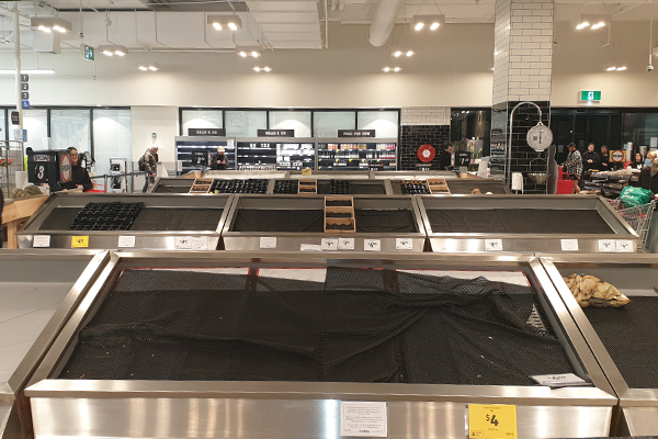Article image for Severe shortages continue at Coles supermarkets across the state