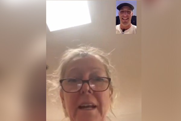 Article image for Mum’s hilarious reaction as she learns of son’s Collingwood debut