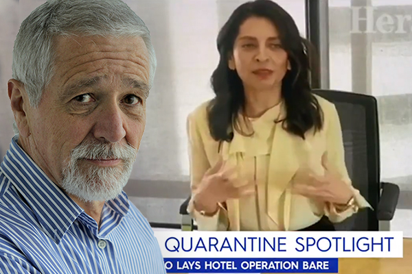 Article image for The big question Neil Mitchell has after seeing the leaked video boasting of hotel quarantine success