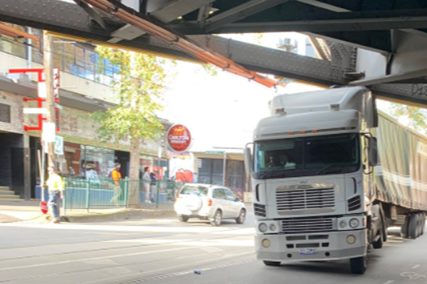 Article image for Truck spills beer after smashing into bridge outside iconic pub