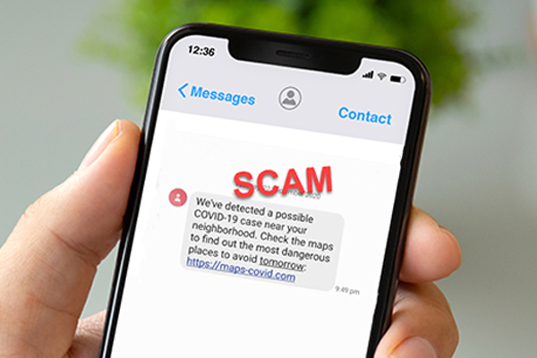 Article image for Victorians warned to watch out for convincing scam messages about COVID-19