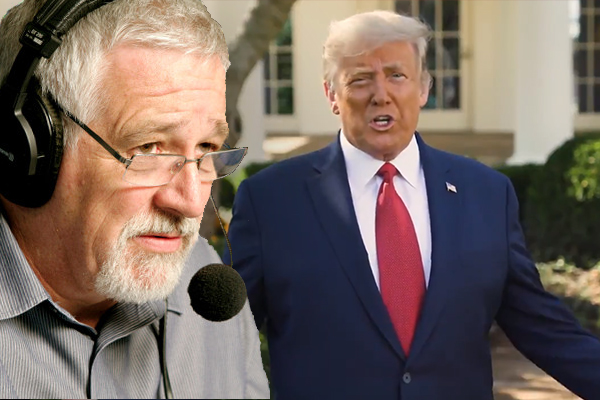 Article image for Neil Mitchell reacts to Trump’s video touting therapeutic drug cocktail