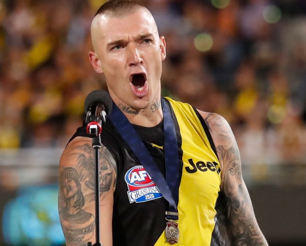 Dustin Martin’s 2020 Grand Final jumper fetches record price at auction