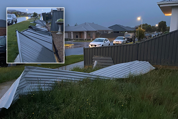 Article image for ‘Like a bit of a war zone’: ‘Mini tornado’ tears through new Ballarat housing estate