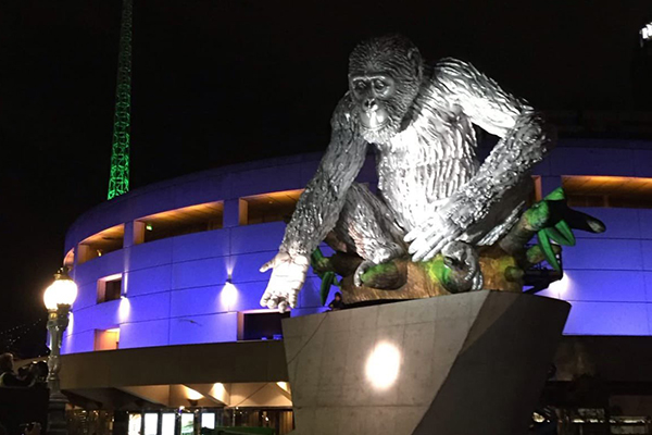 Article image for A giant chimpanzee pops up in the heart of Melbourne