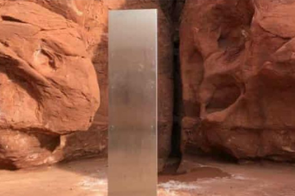 Article image for The mystery of the disappearing monolith in the Utah desert