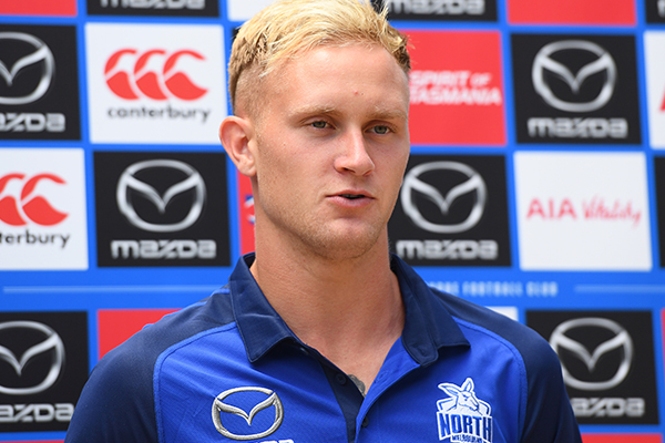 Article image for Why North Melbourne is holding high hopes for Jaidyn Stephenson