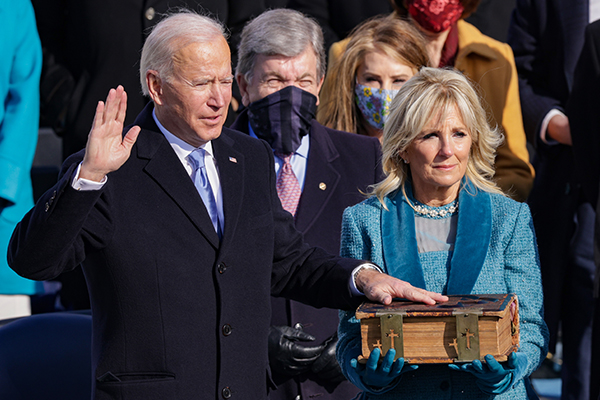Article image for ‘End this uncivil war’: Joe Biden sworn in as 46th US President