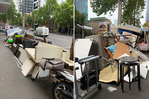 Article image for Melbourne eyesore: CBD street ‘looks like a tip’