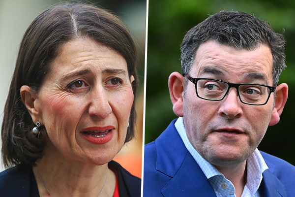 Article image for Gladys Berejiklian and Daniel Andrews trade barbs over quarantine ‘standards’