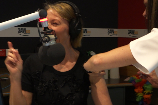 Article image for Dee Dee Dunleavy gets the flu jab live on-air at 3AW!