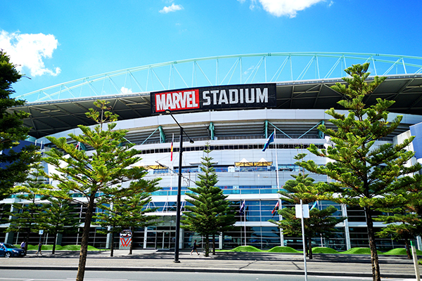 Article image for AFL clarifies rules around standing at Marvel Stadium