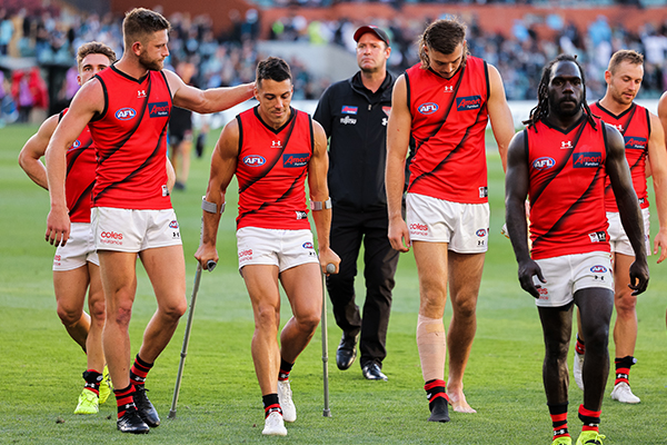 Article image for Essendon loses three key players to injury