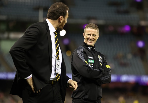 Article image for Richmond boss says Damien Hardwick has evolved amid ‘challenges’