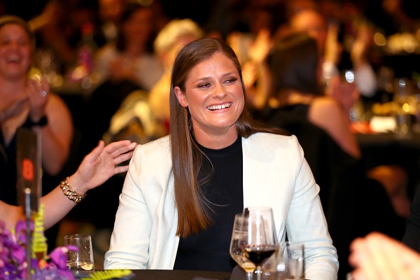AFLW best and fairest says she is ‘lucky’ she came back to football
