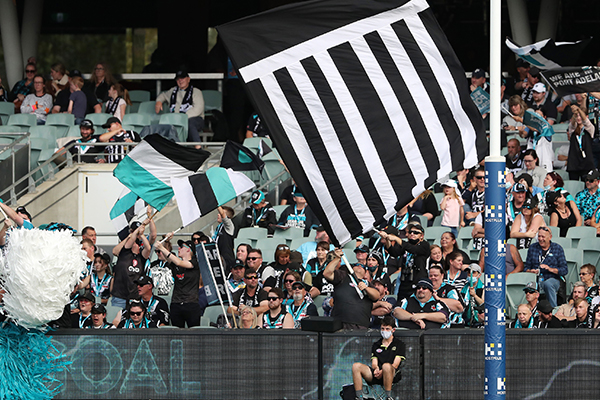 Article image for AFL knocks back Port Adelaide’s ‘prison bar’ jumper request