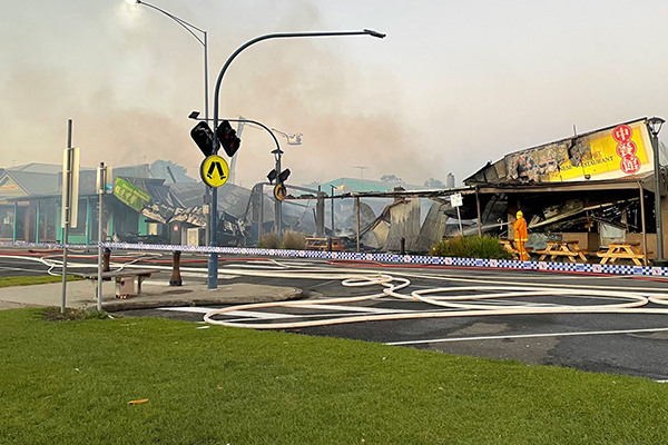 Article image for Apollo Bay restaurant fire causes massive damage