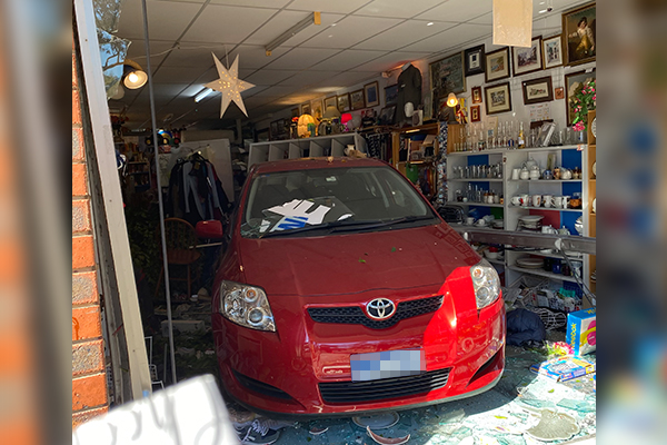Article image for ‘Couldn’t believe our eyes’: Car ploughs into Melbourne op shop