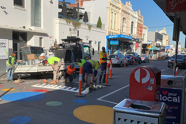 Article image for Speed humps installed on top of Yarraville’s ‘traffic calming’ polka dots